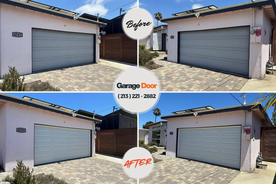 Before and after: garage door company Orofino, ID